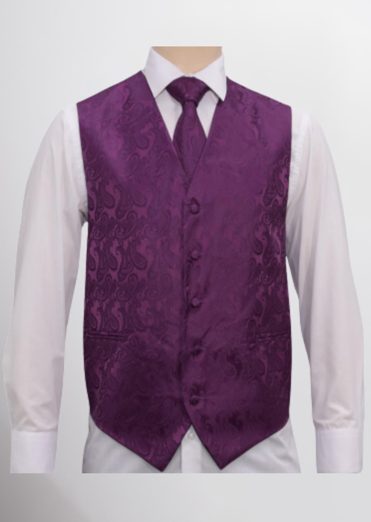 Men's Microfiber Paisley Vest