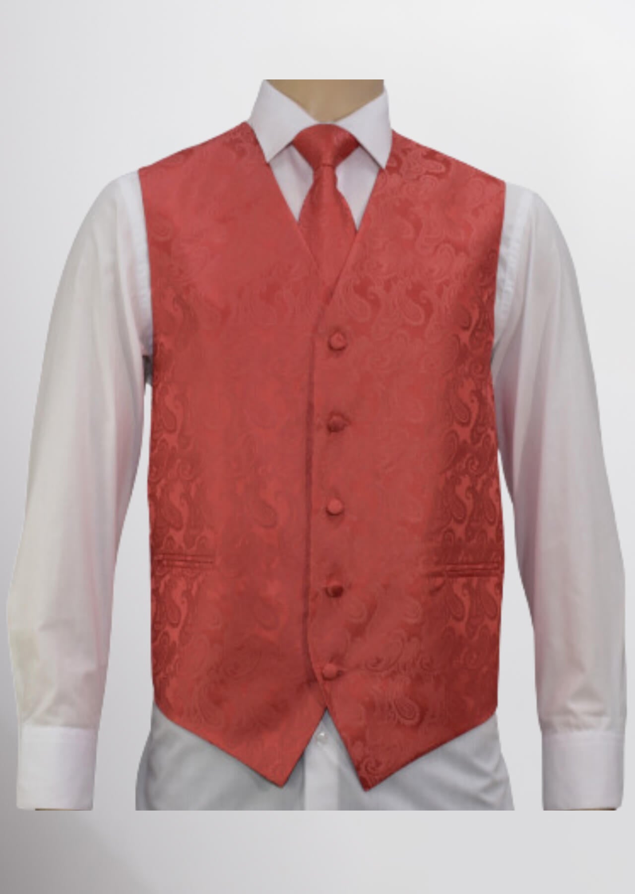 Men's Microfiber Paisley Vest