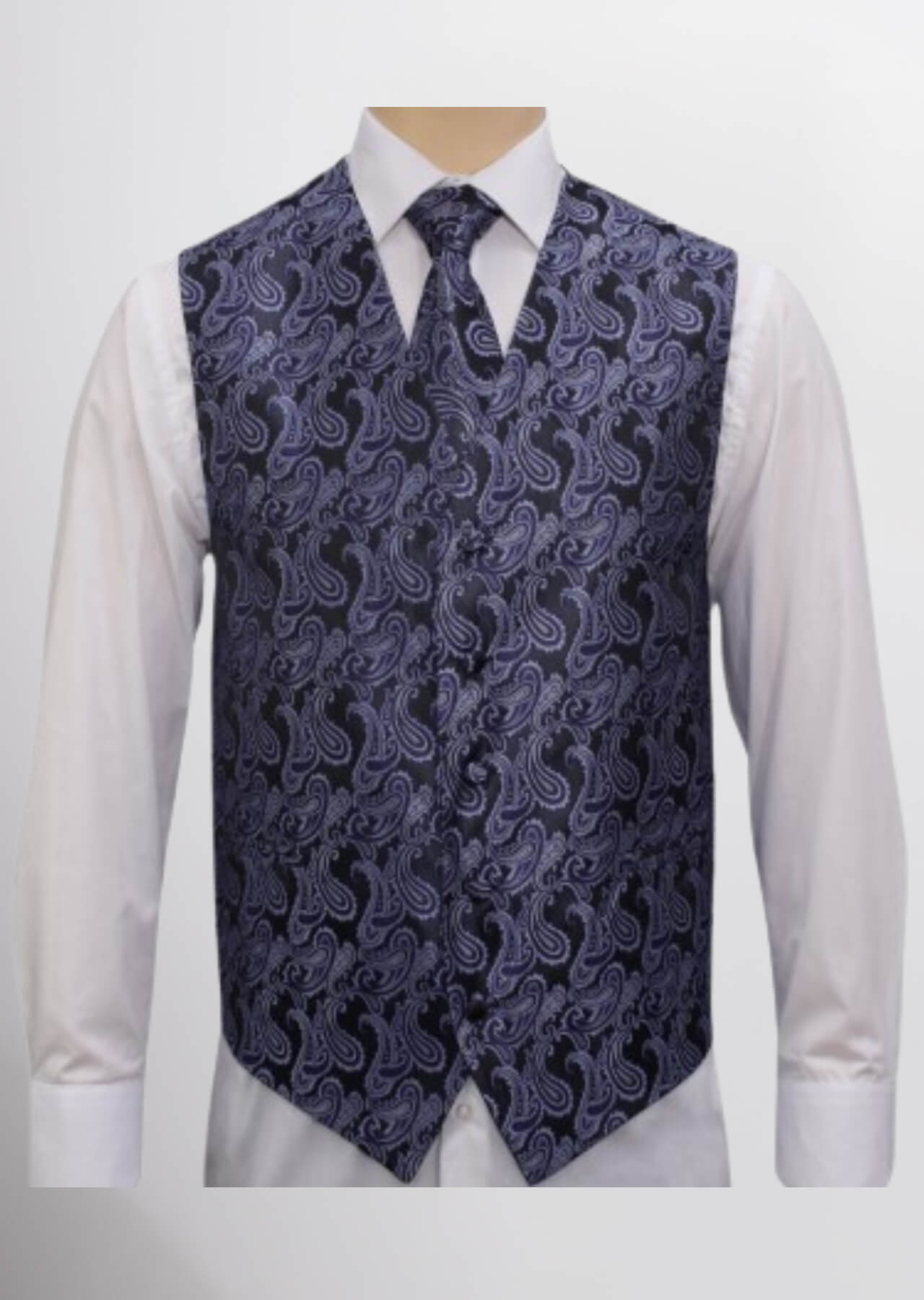 Men's Microfiber Paisley Vest