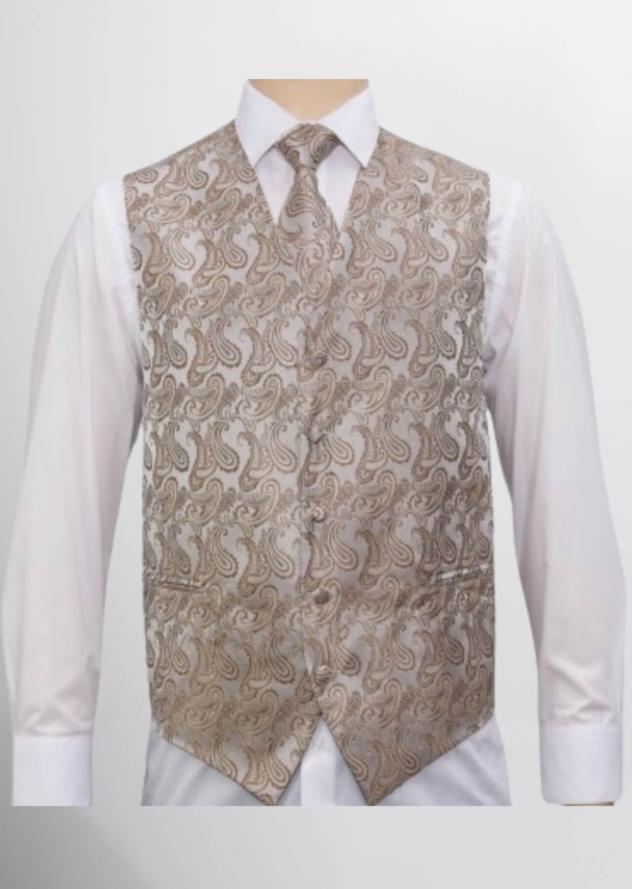 Men's Microfiber Paisley Vest