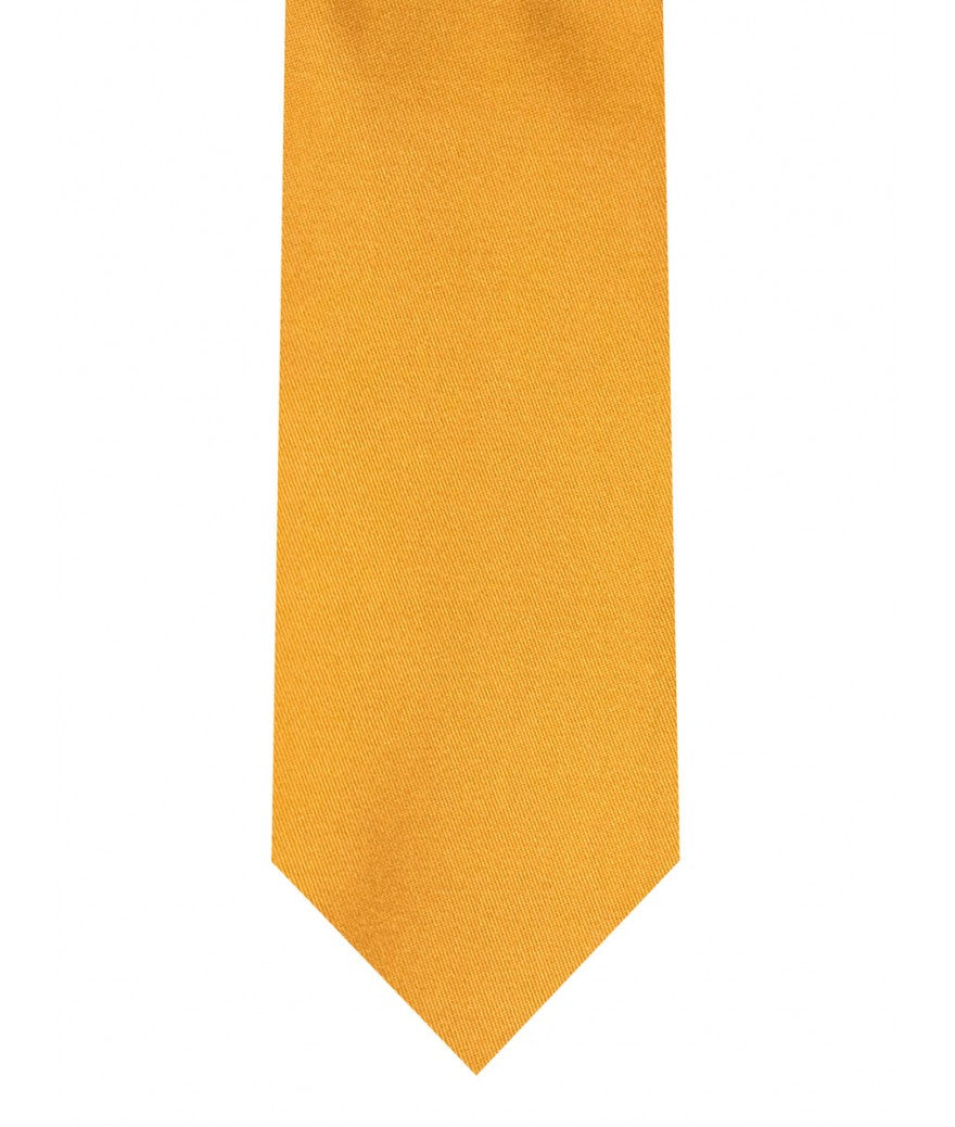 Tie and Pocket Square Set Y Orange