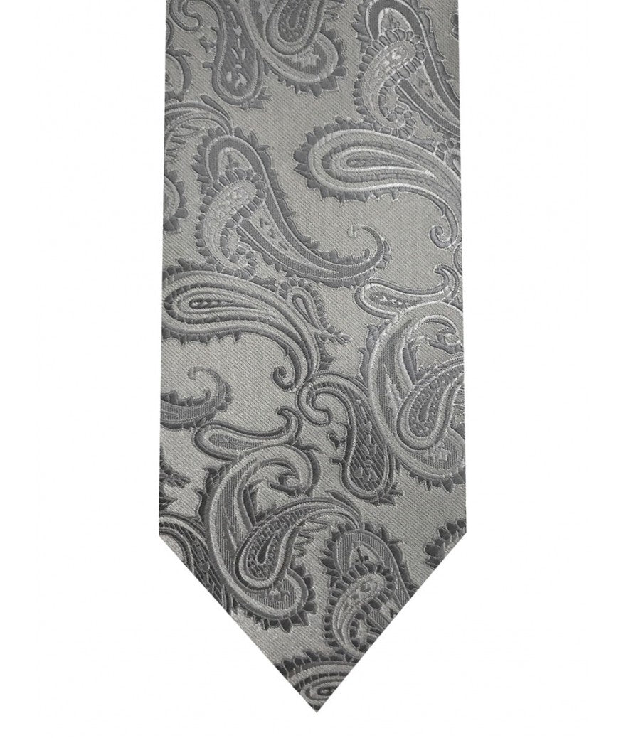 Paisley tie and pocket square set