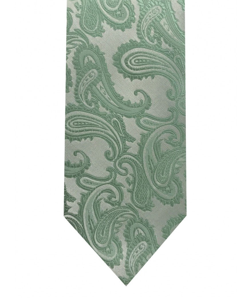 Paisley tie and pocket square set