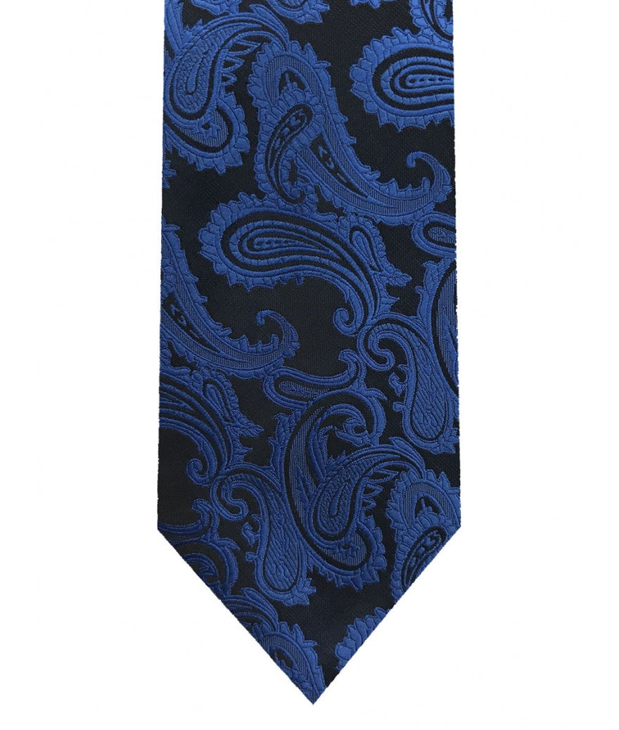 Paisley tie and pocket square set