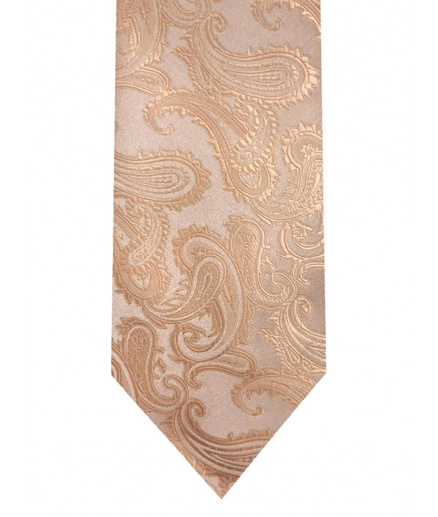 Paisley tie and pocket square set