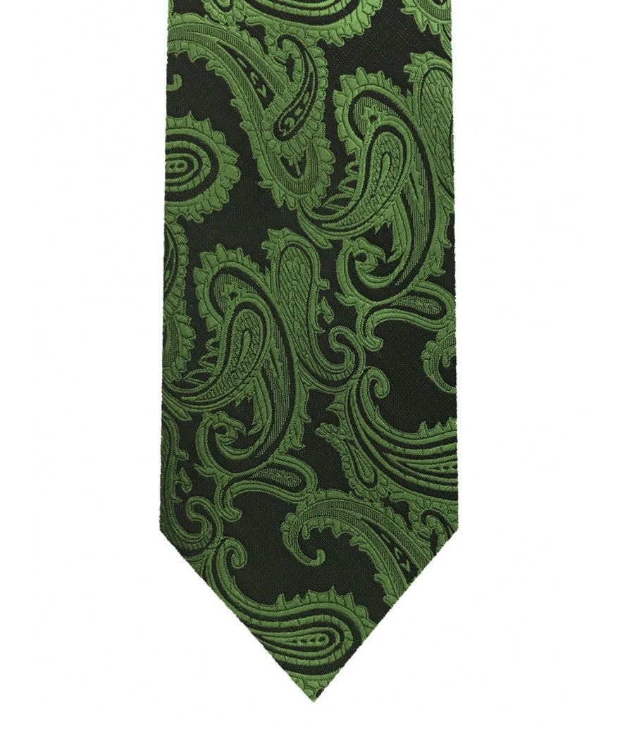 Paisley tie and pocket square set