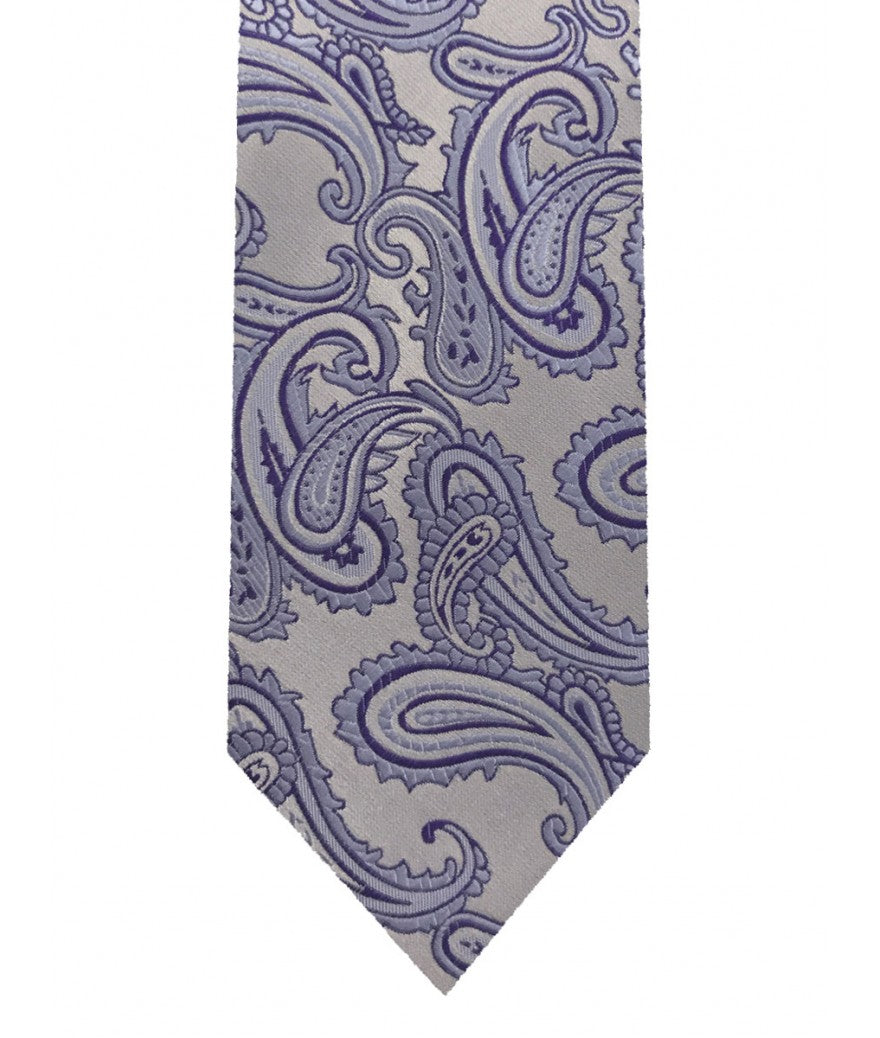 Paisley tie and pocket square set