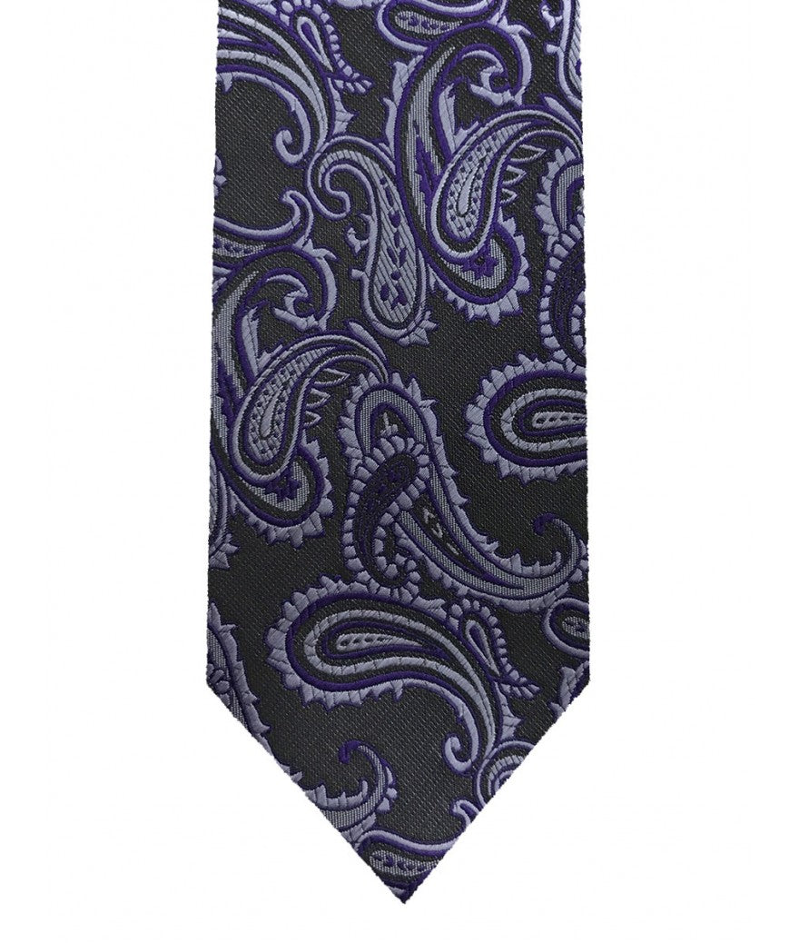 Paisley tie and pocket square set