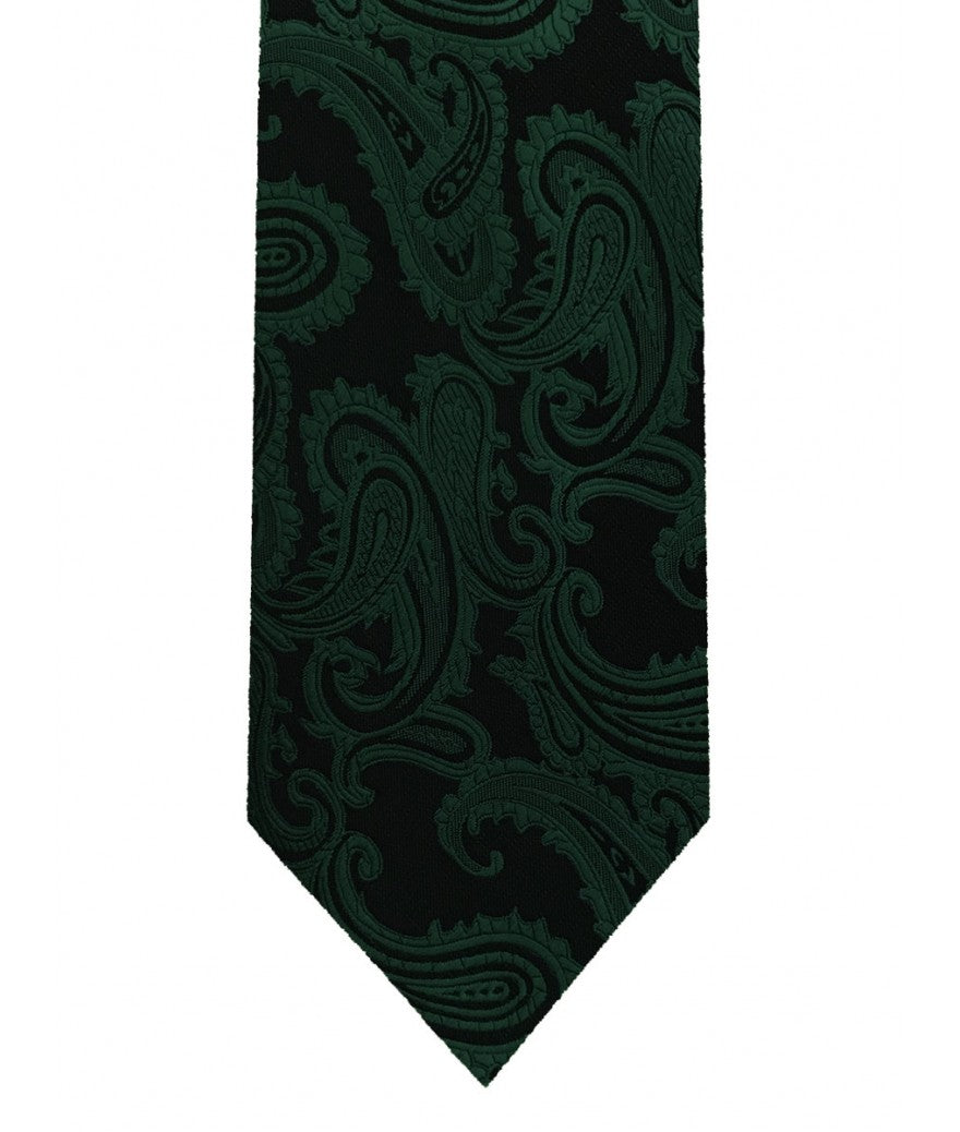 Paisley tie and pocket square set