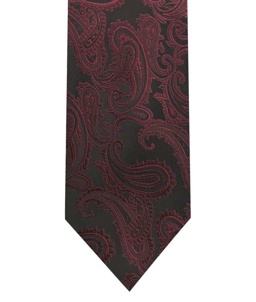 Paisley tie and pocket square set