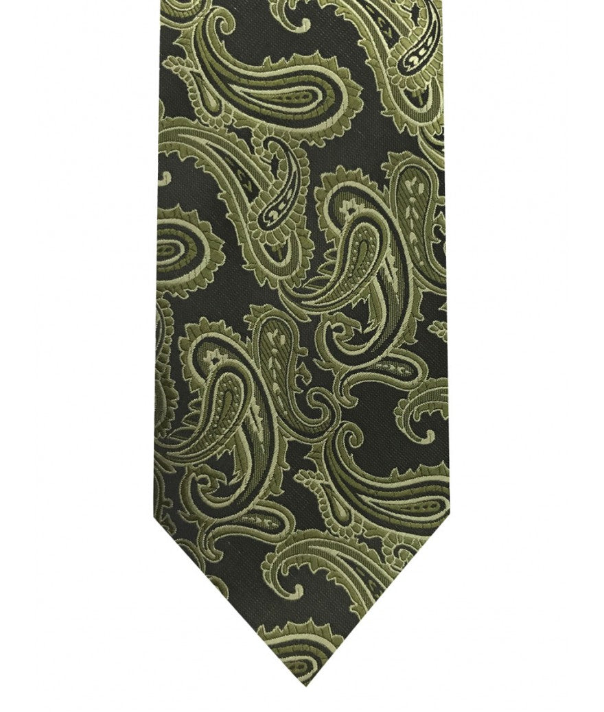 Paisley tie and pocket square set