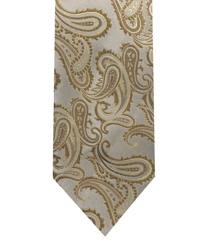 Paisley tie and pocket square set