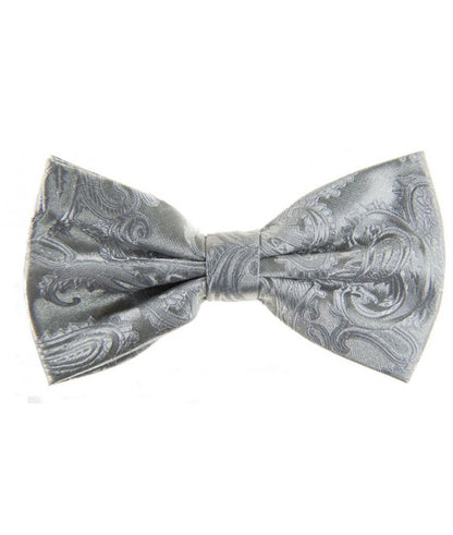 Paisley Print Pre-tied Bowties and Pocket Square Set