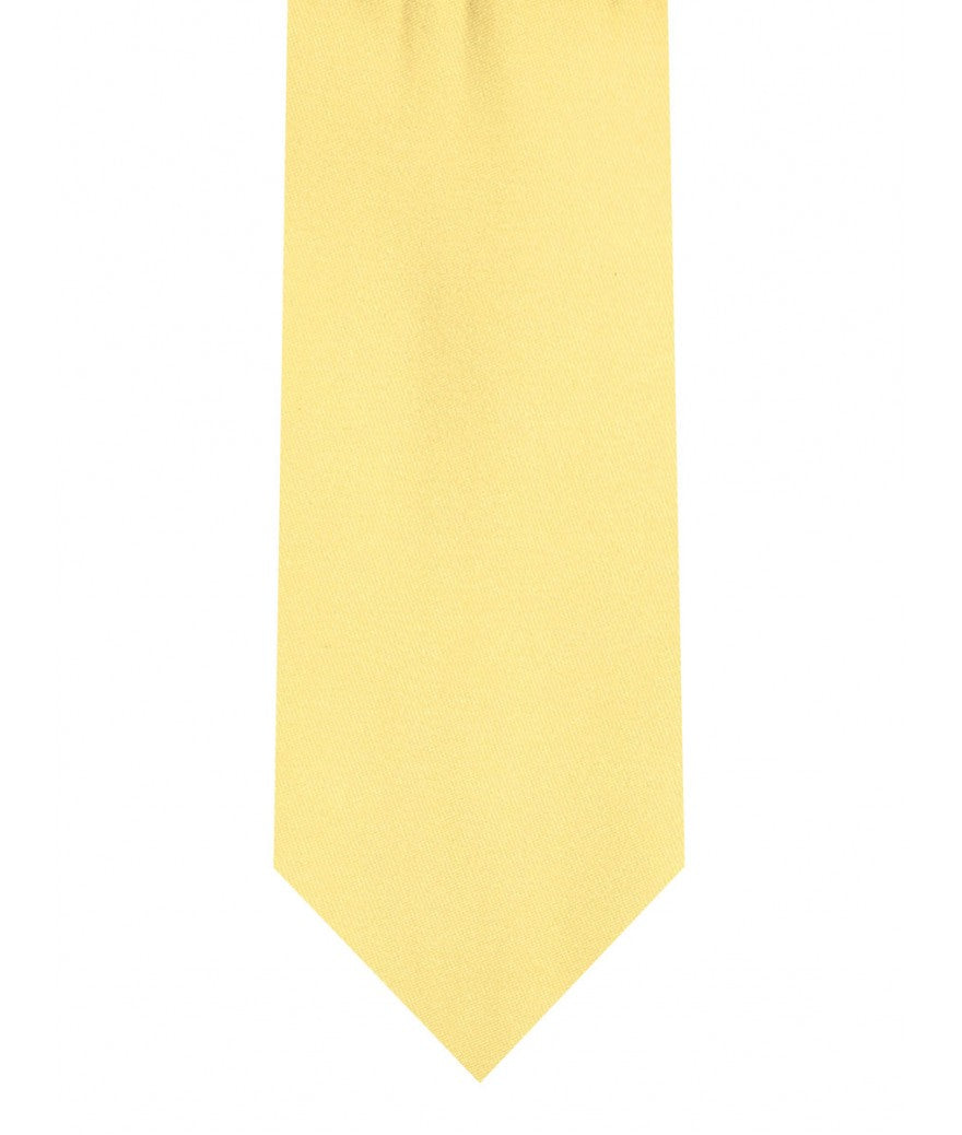 Tie and Pocket Square Set Banana Yellow