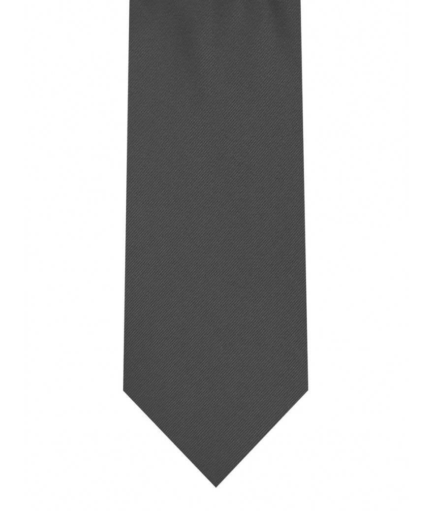 Tie and Pocket Square Set Charcoal