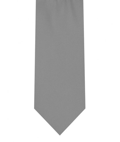 Tie and Pocket Square Set Dark Silver