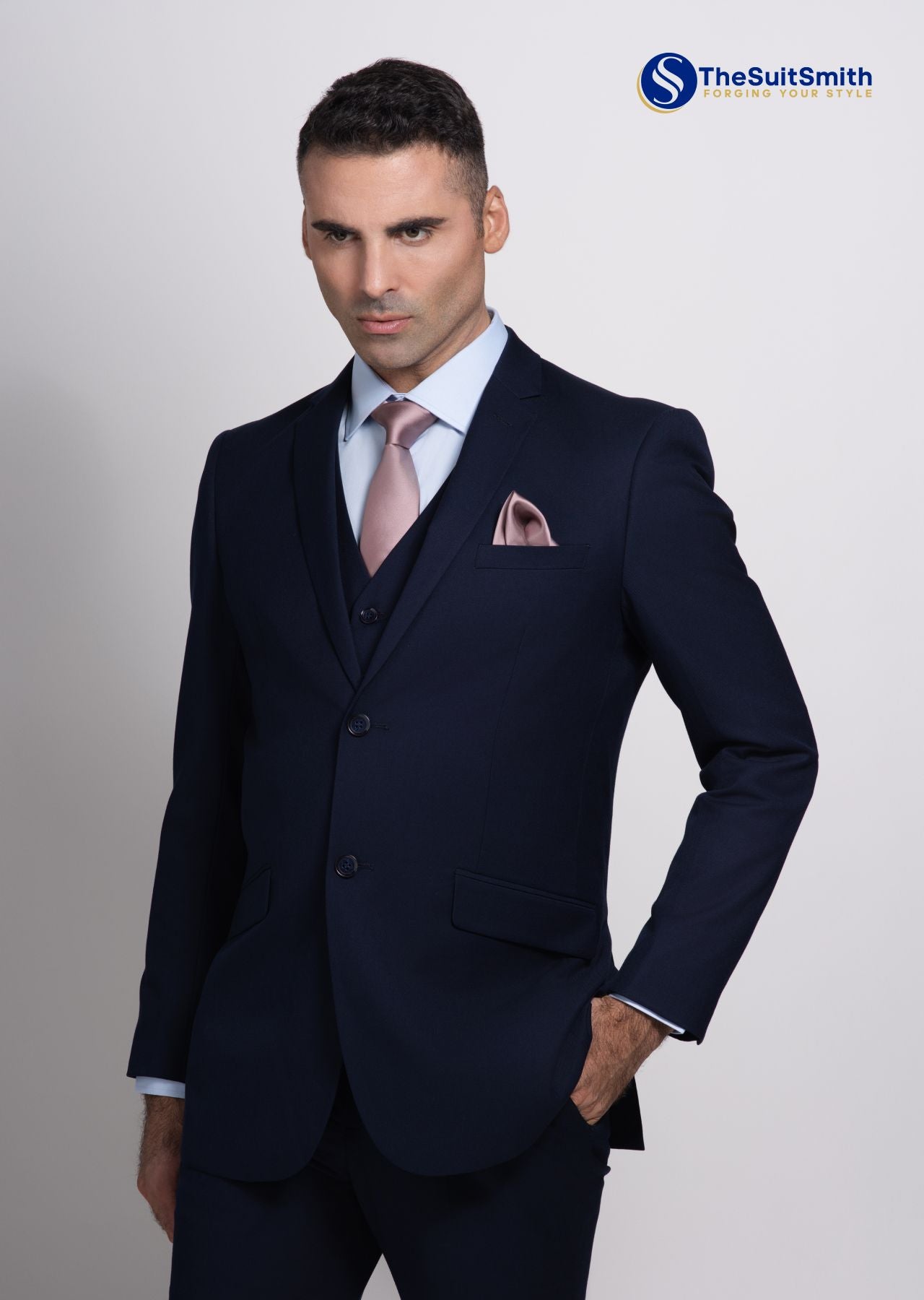 3 Piece Suit (Navy Blue)