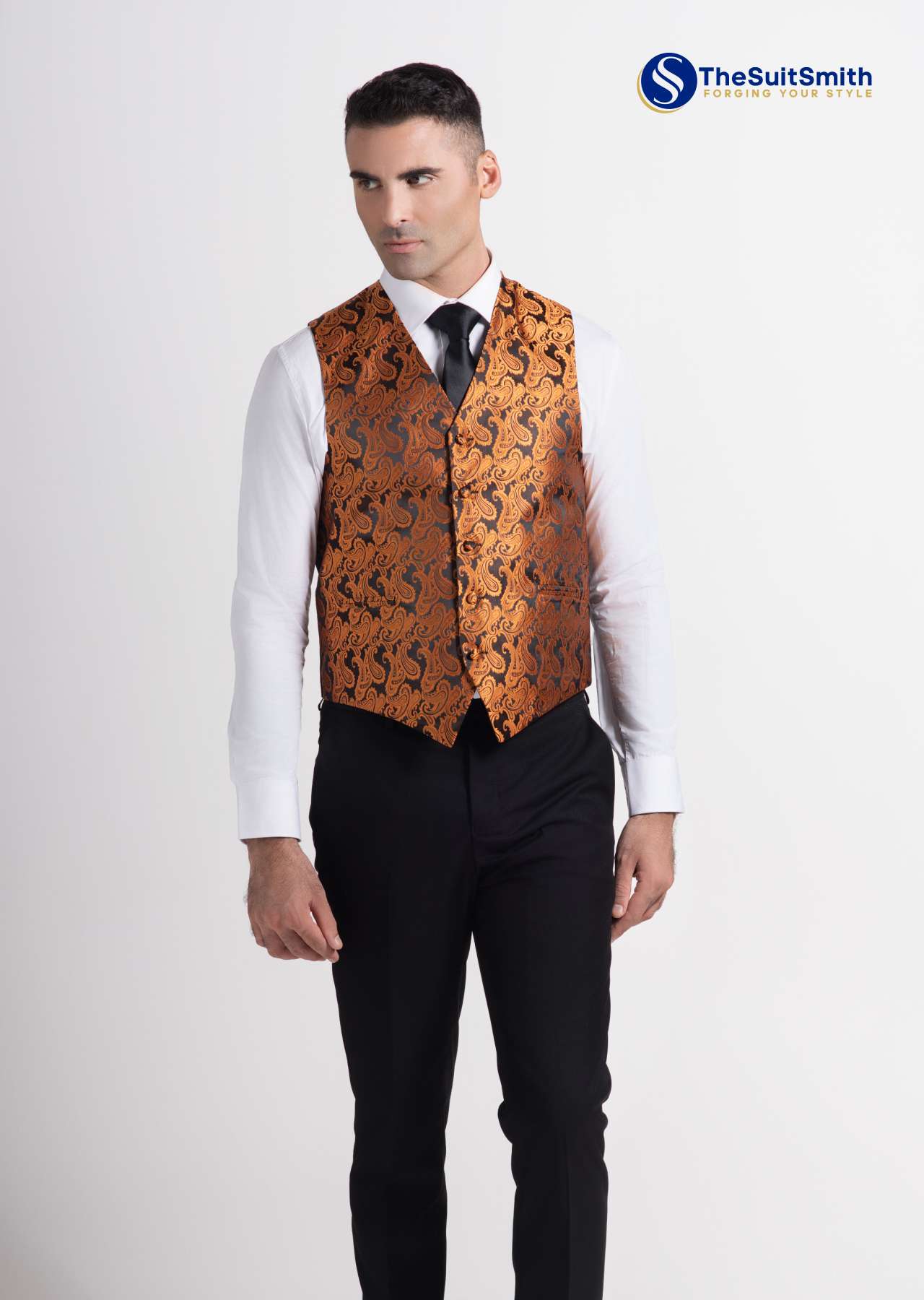 Men's Microfiber Paisley Vest
