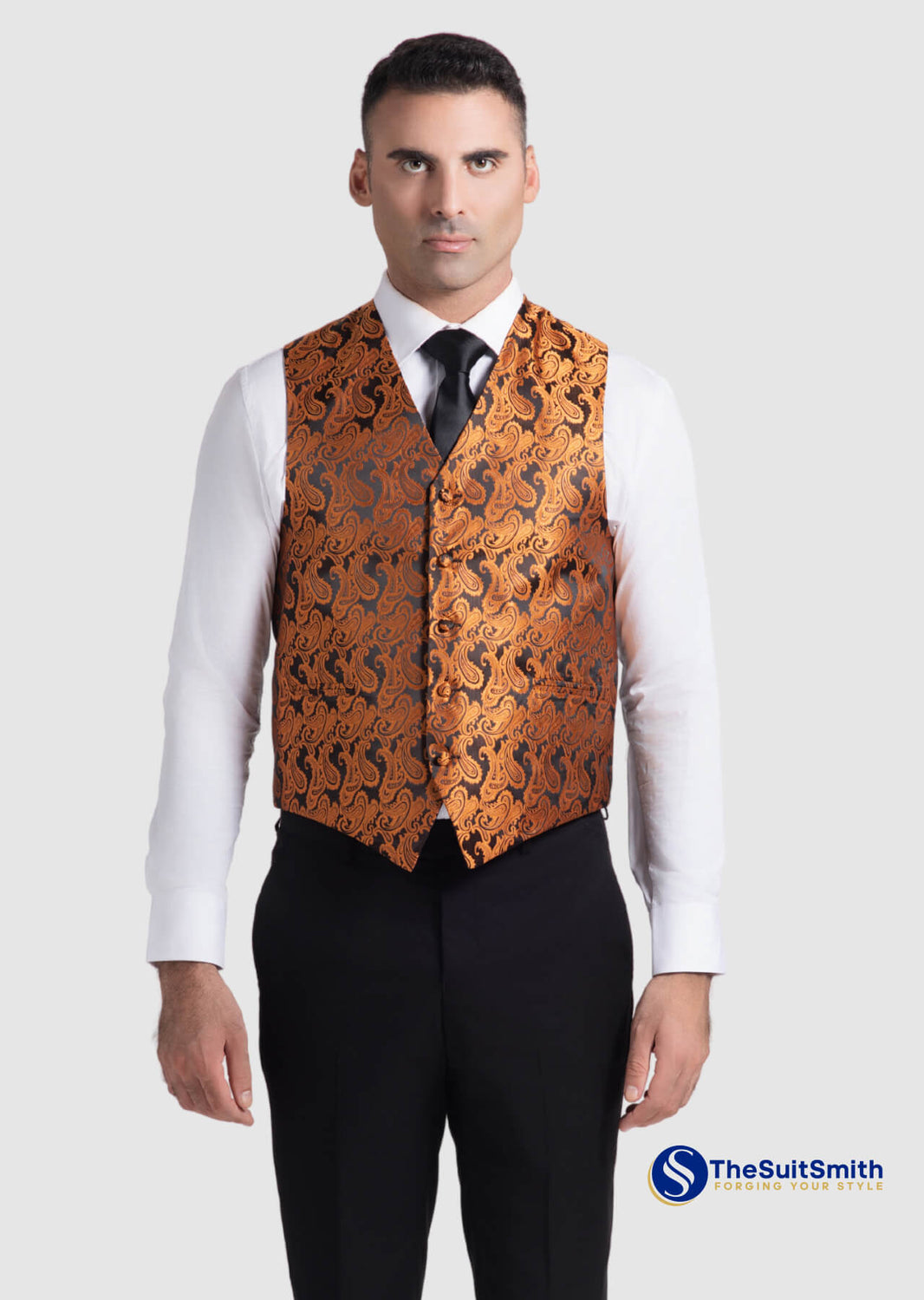 Men's Microfiber Paisley Designer Vest