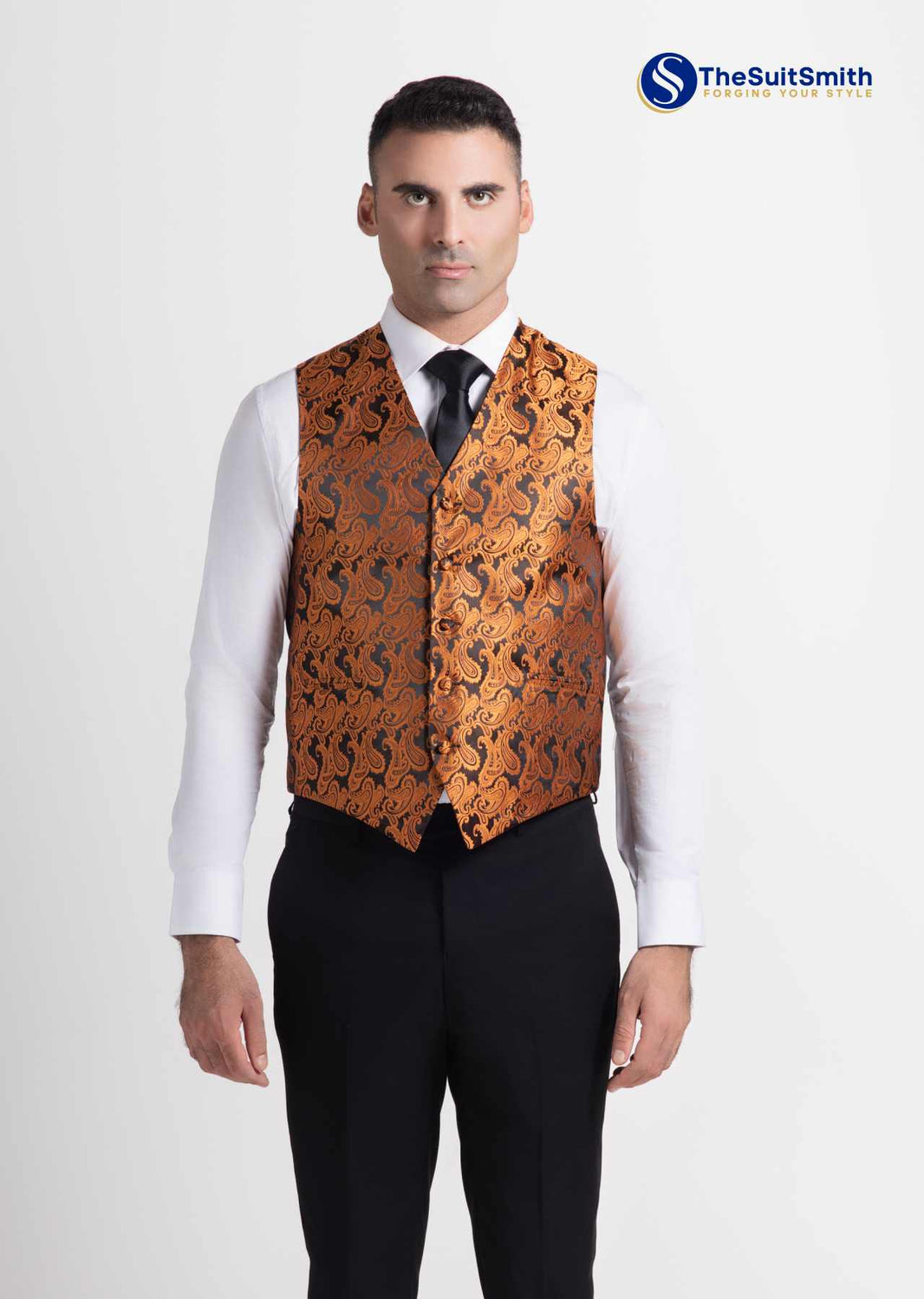 Men's Microfiber Paisley Vest
