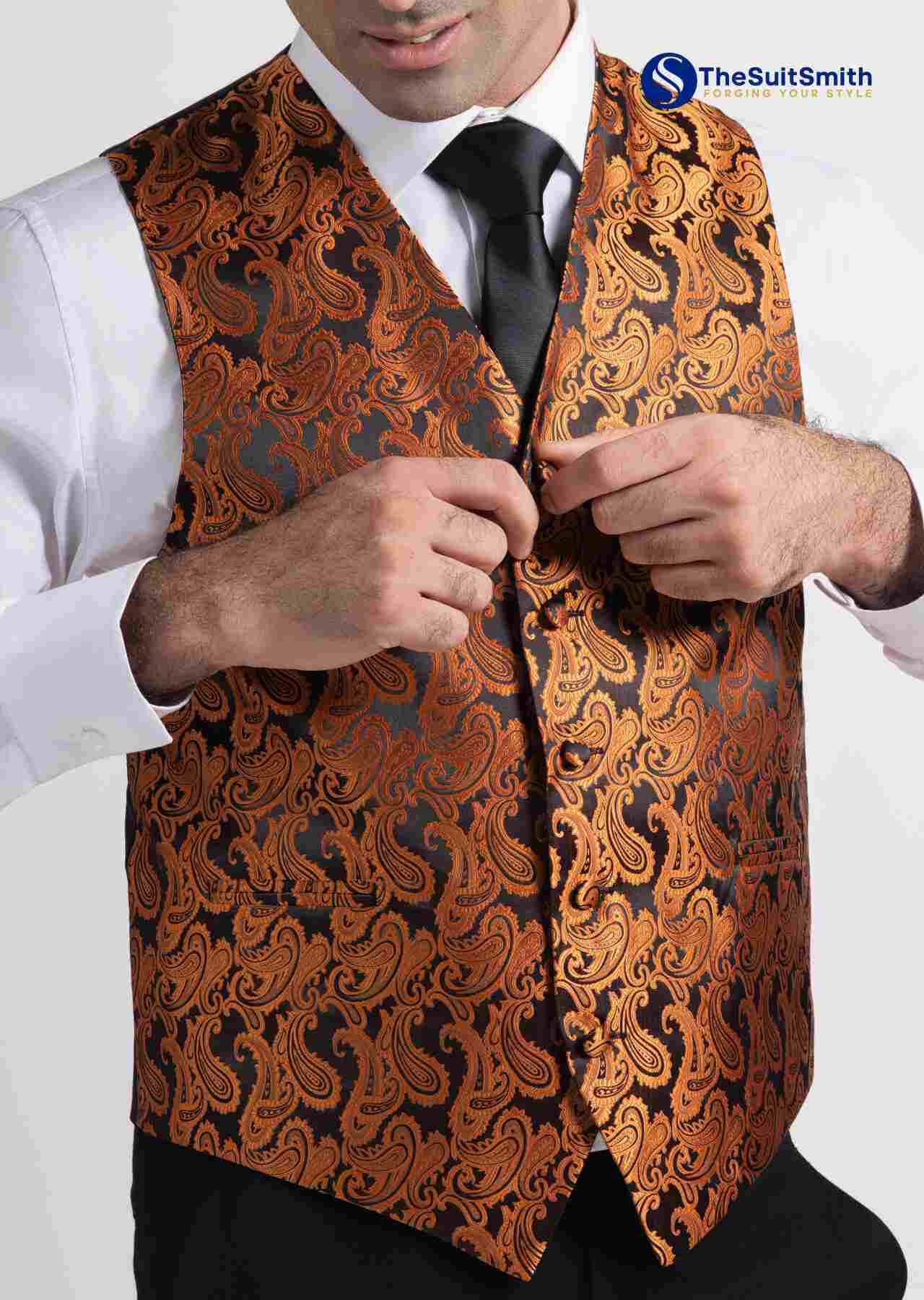 Men's Microfiber Paisley Vest