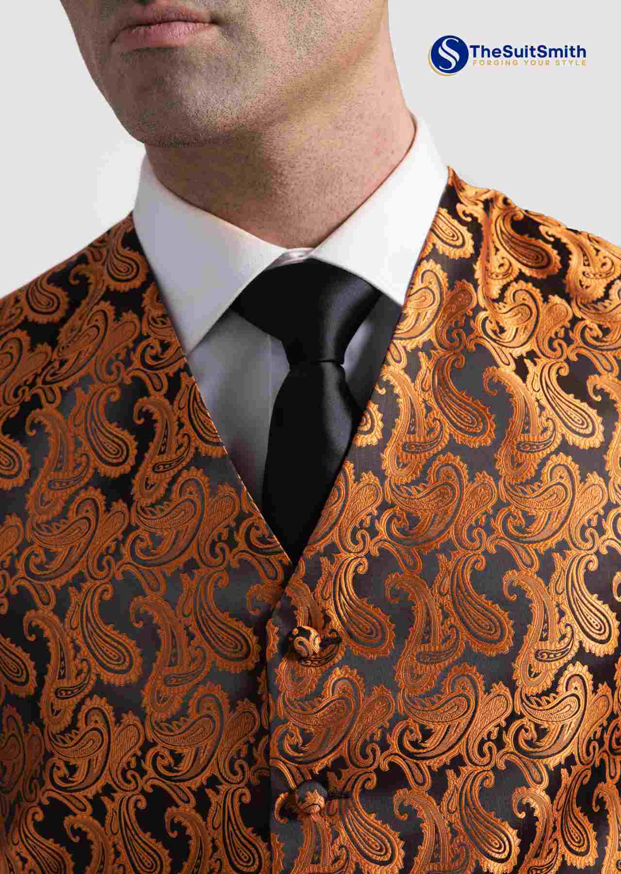 Men's Microfiber Paisley Vest