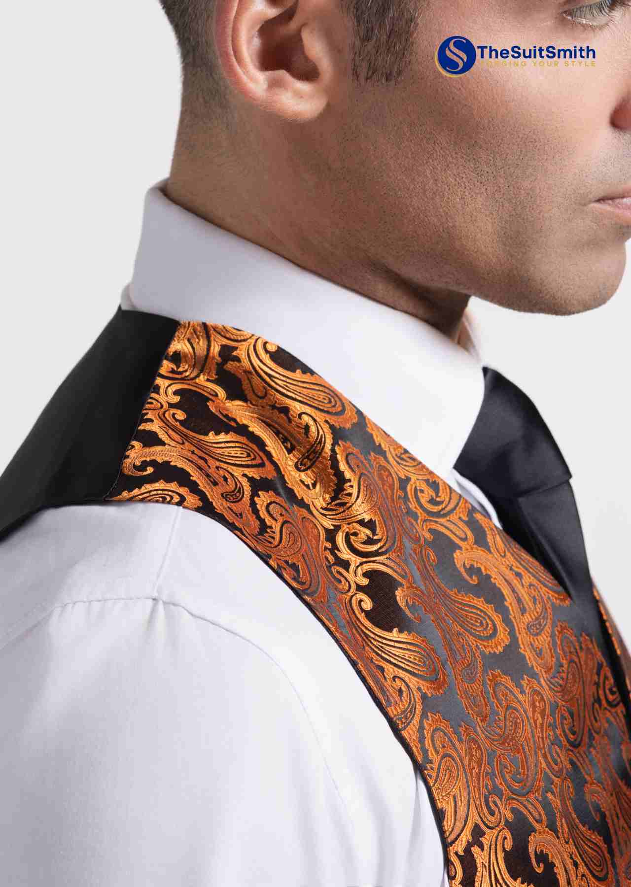 Men's Microfiber Paisley Vest