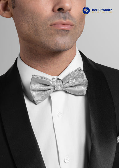 Grey Designer Bow Tie