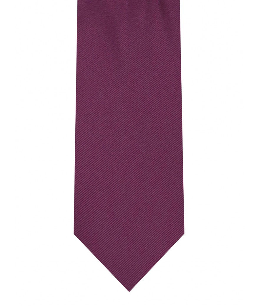 Tie and Pocket Square Set Magenta