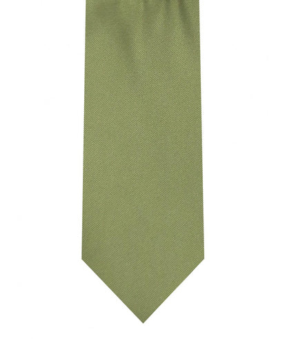 Tie and Pocket Square Set Olive Green