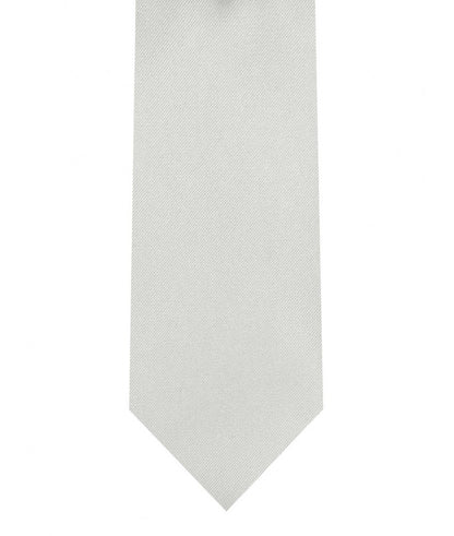 Tie and Pocket Square Set Silver