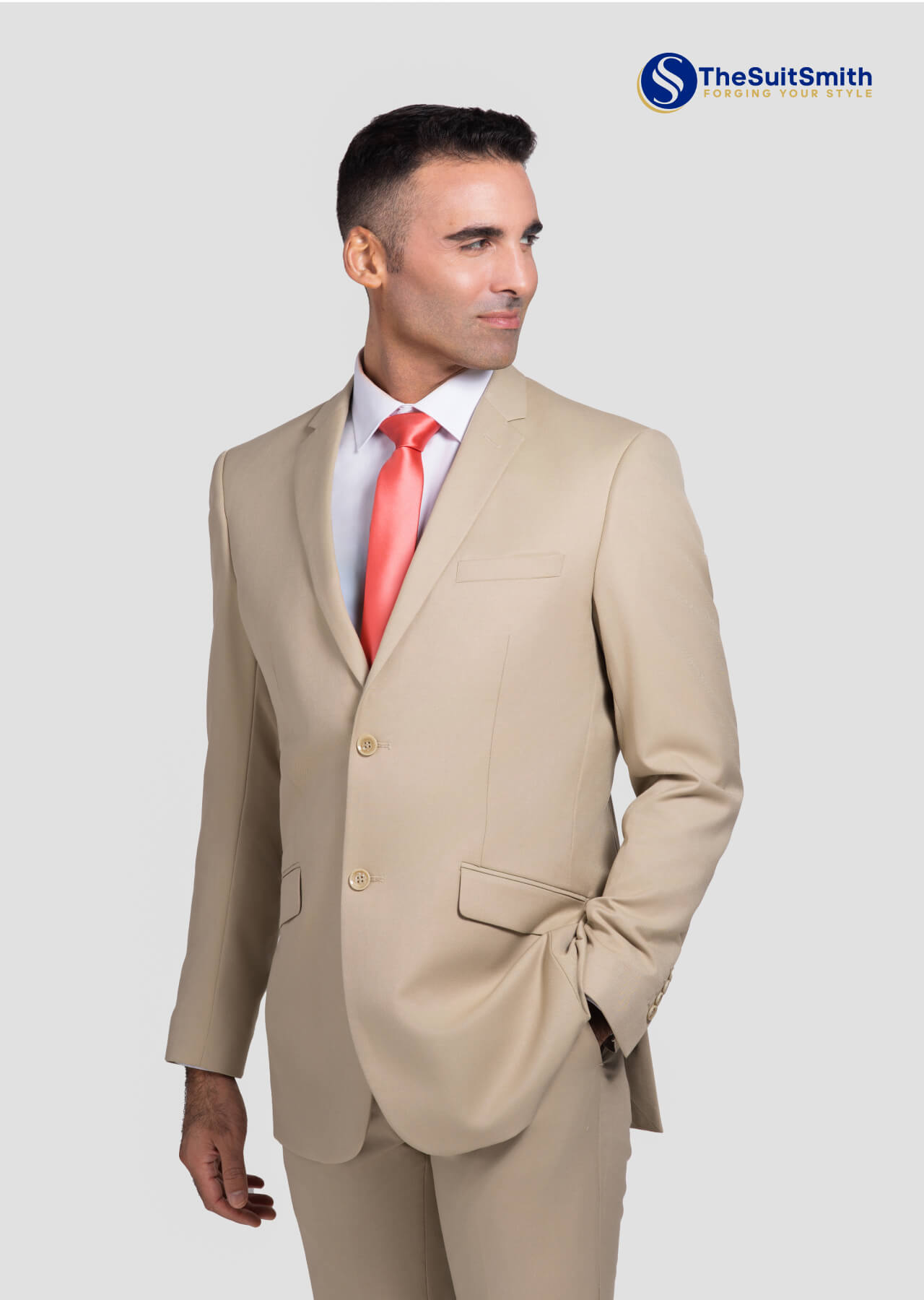 2 Piece Suit (Beige)