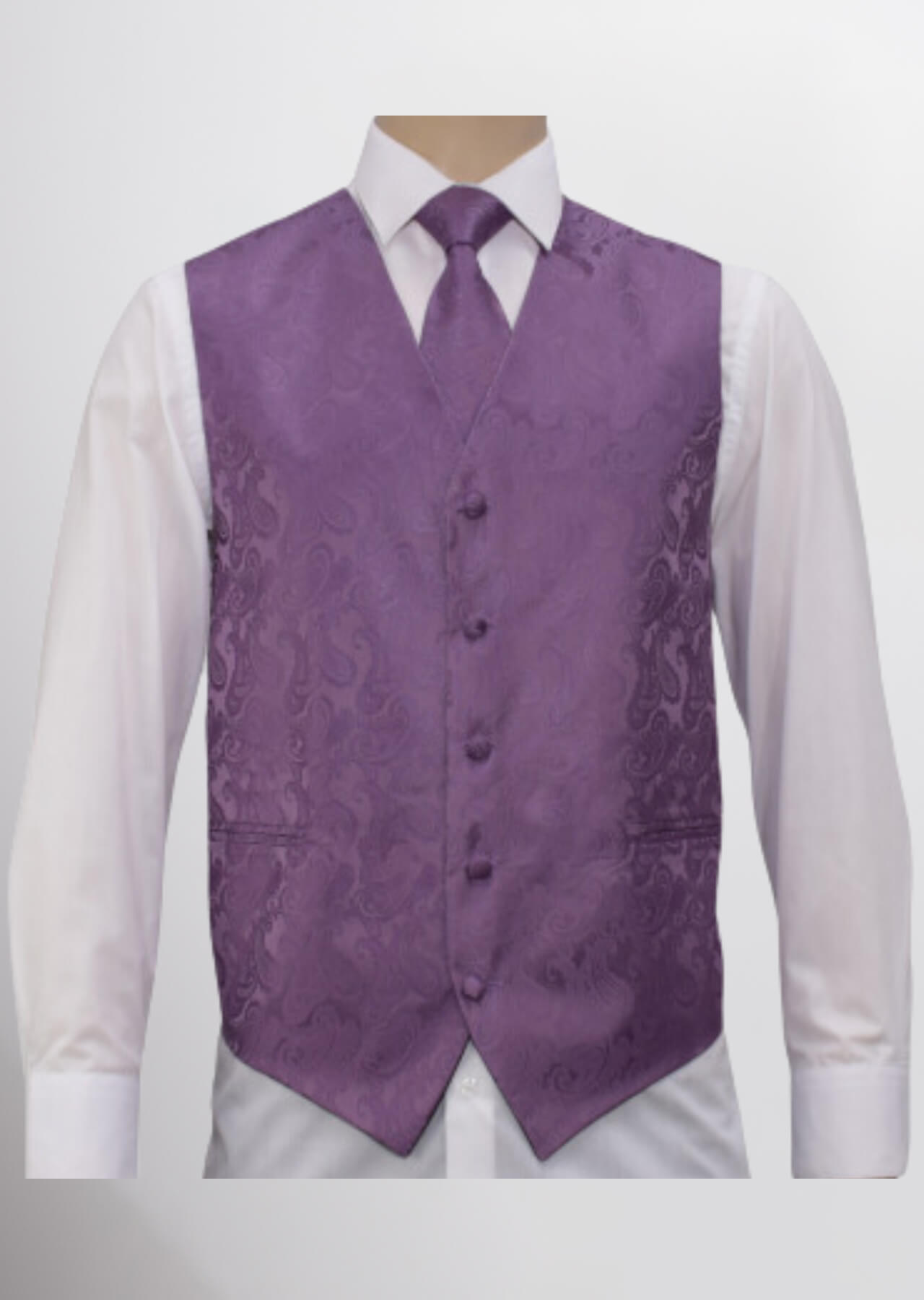 Men's Microfiber Paisley Vest