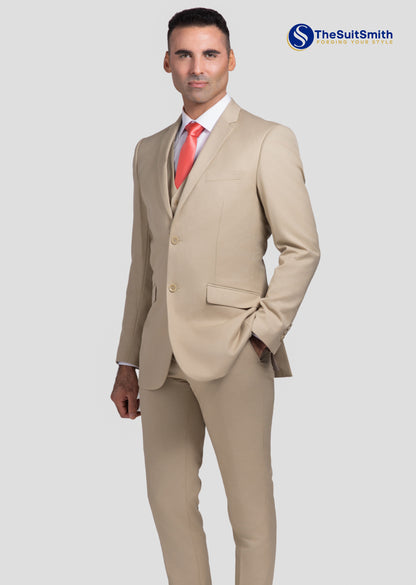 3 Piece Suit (Beige)