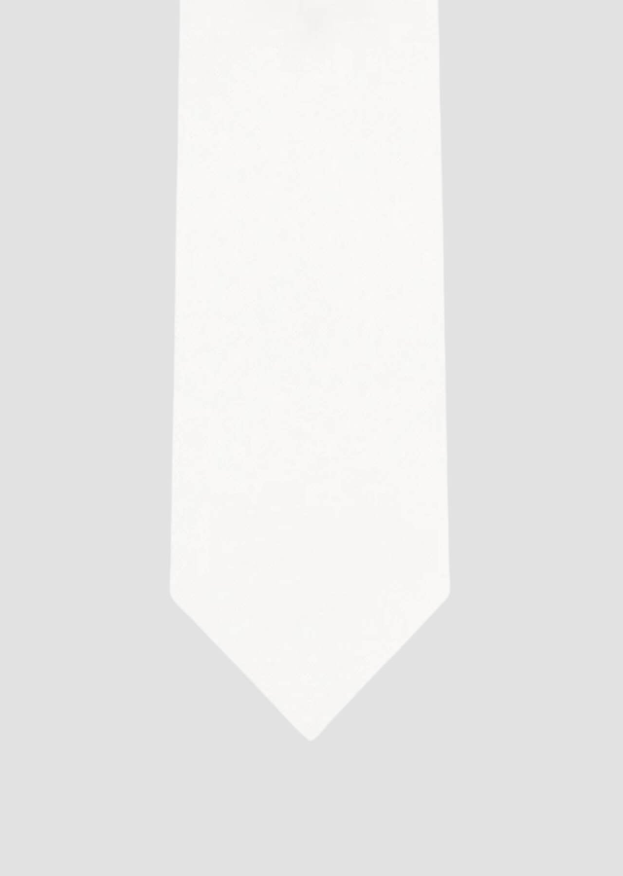 Tie and Pocket Square Set white