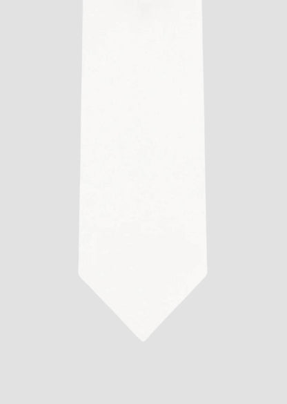 Tie and Pocket Square Set white